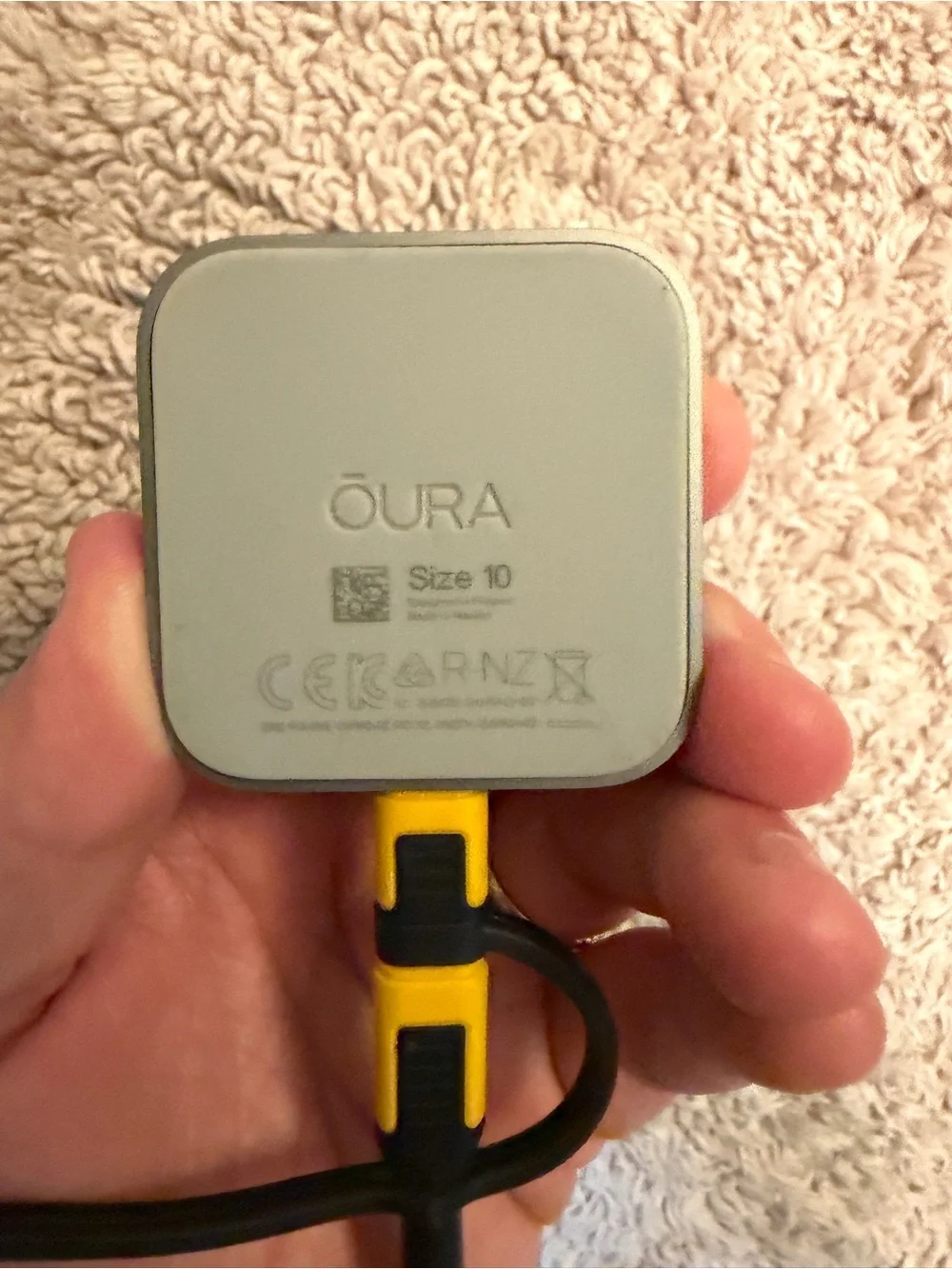 Oura Silver-tone Smart Ring with Polished Finish